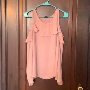 Pink Cold Shoulder Blouse